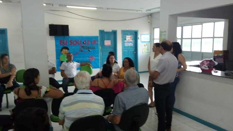 Camacã: Equipe do PSF Manoel Rodrigues se reuniu com Secretário para discutir reforma
